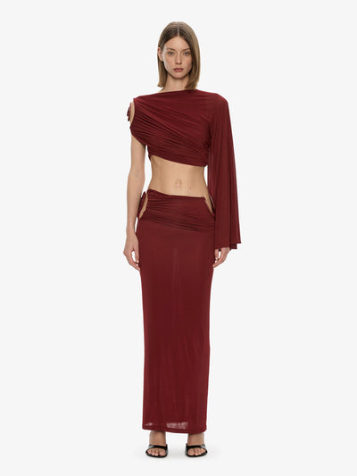 Aurelia Sculpted Spiral Drape Top