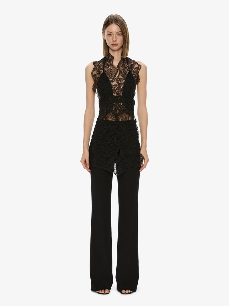 Spiral Lace Scarf Top - Image 2