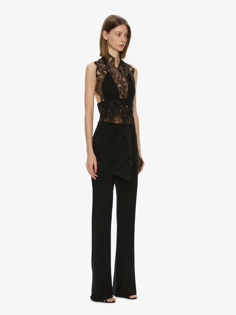 Spiral Lace Scarf Top - Image 3