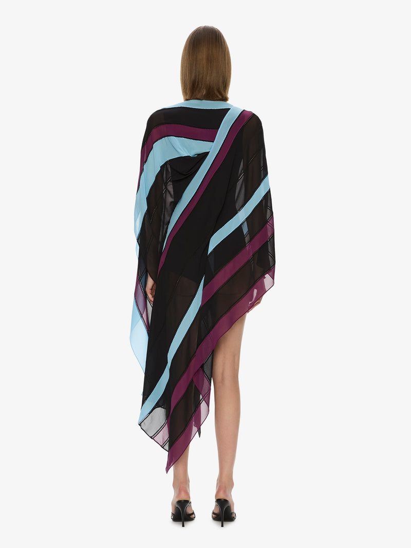 Vin Panelled Picot Silk Drape Dress - Image 5