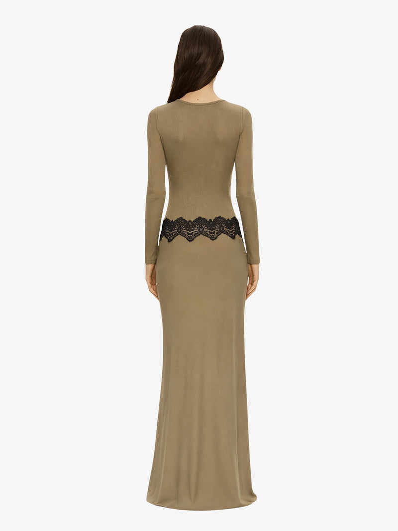 Open Twist Verner Scooped Long Sleeve Dress - Image 3