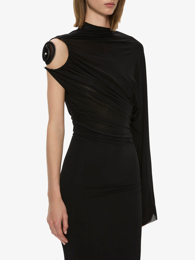 Aurelia Sculpted Spiral Drape Gown - Image 3