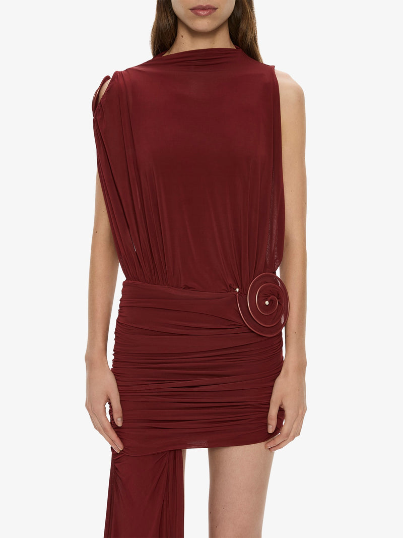 Aurelia Sculpted Spiral Cascade Mini Dress - Image 3