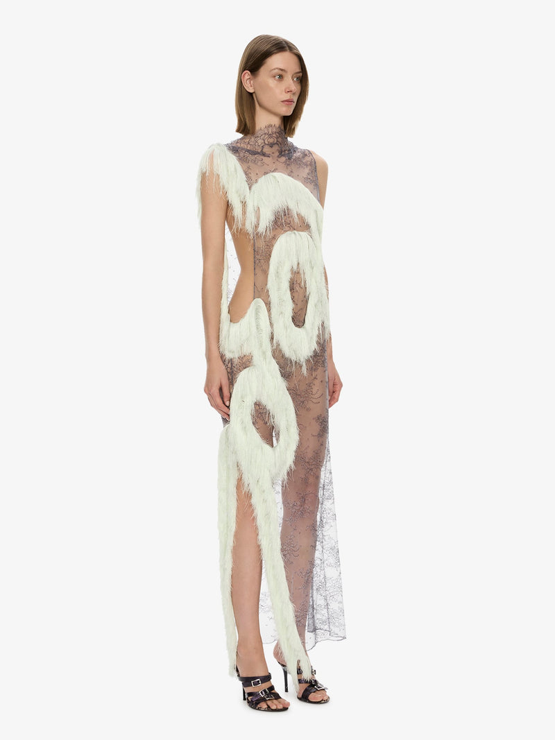 Fringed Lace Dress - Image 2