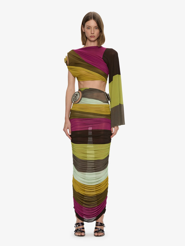 Aurelia Sculpted Spiral Drape Top