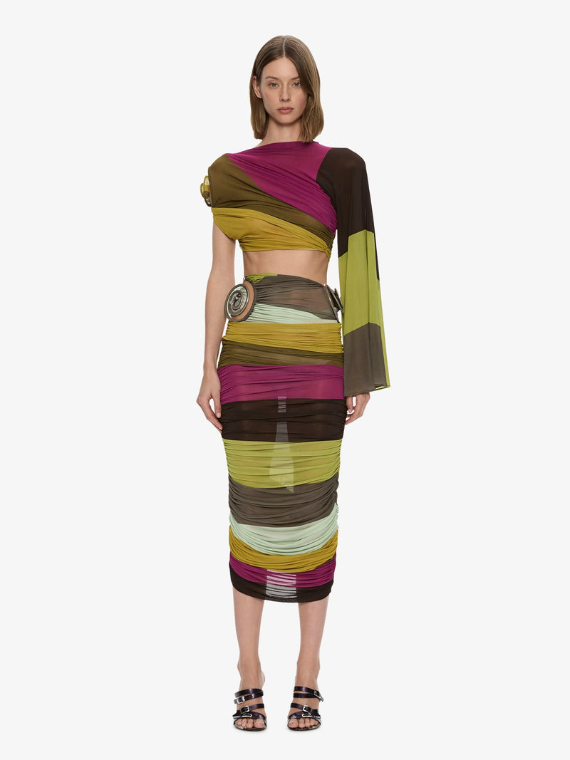 Aurelia Sculpted Spiral Drape Top - Image 2