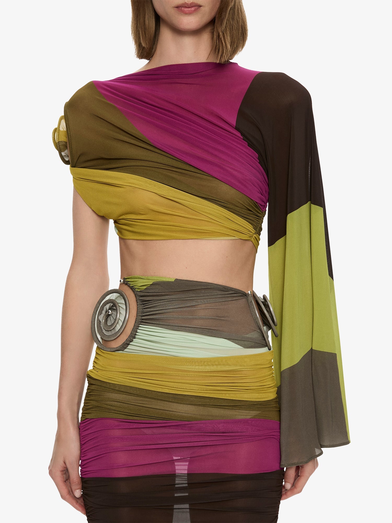 Aurelia Sculpted Spiral Drape Top