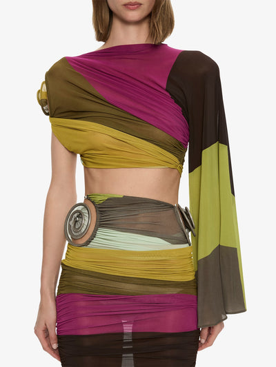 Aurelia Sculpted Spiral Drape Top