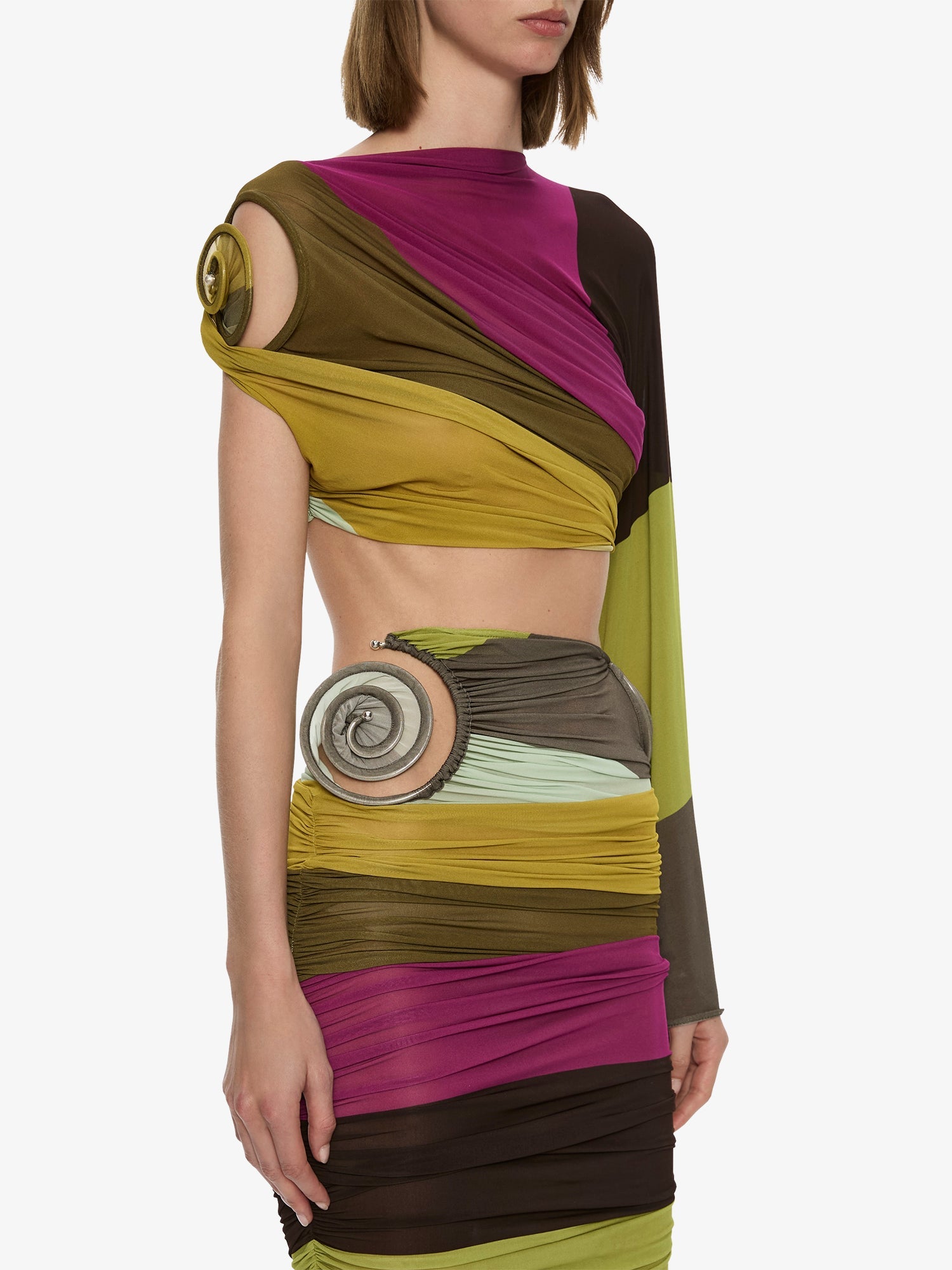 Aurelia Sculpted Spiral Drape Top