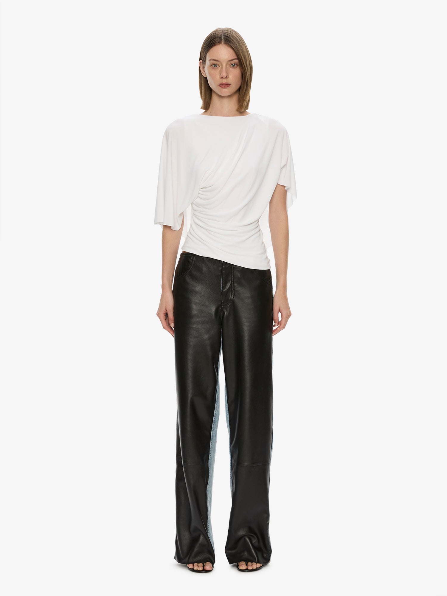 Troy Deconstruct Leather Jean
