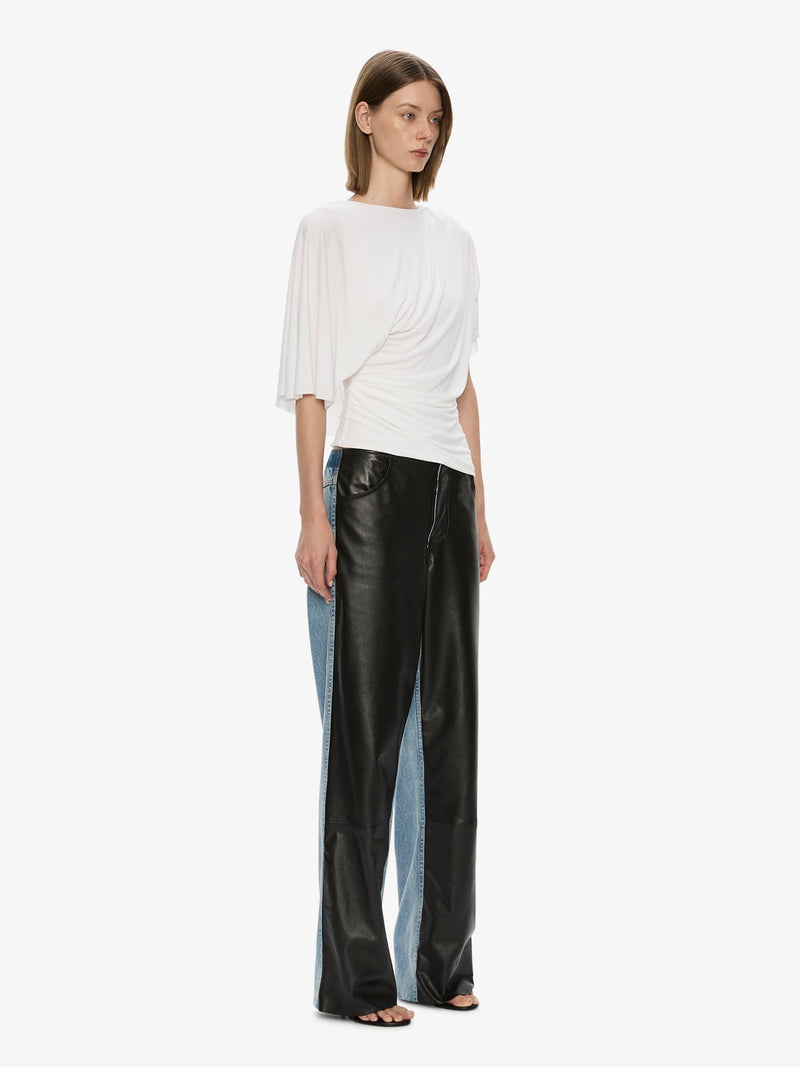 Troy Deconstruct Leather Jean - Image 3