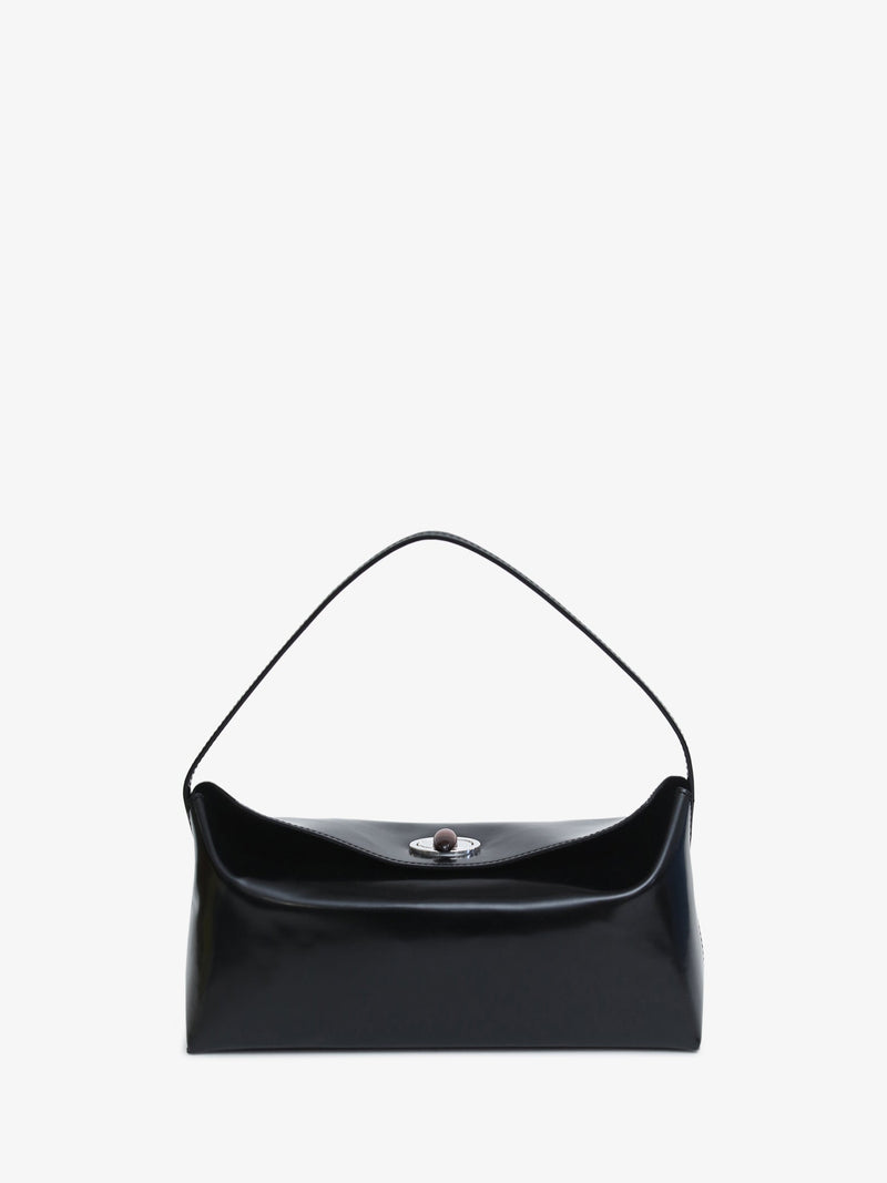 Doba Quartz Turnlock Polished Shoulder Bag - Image 1