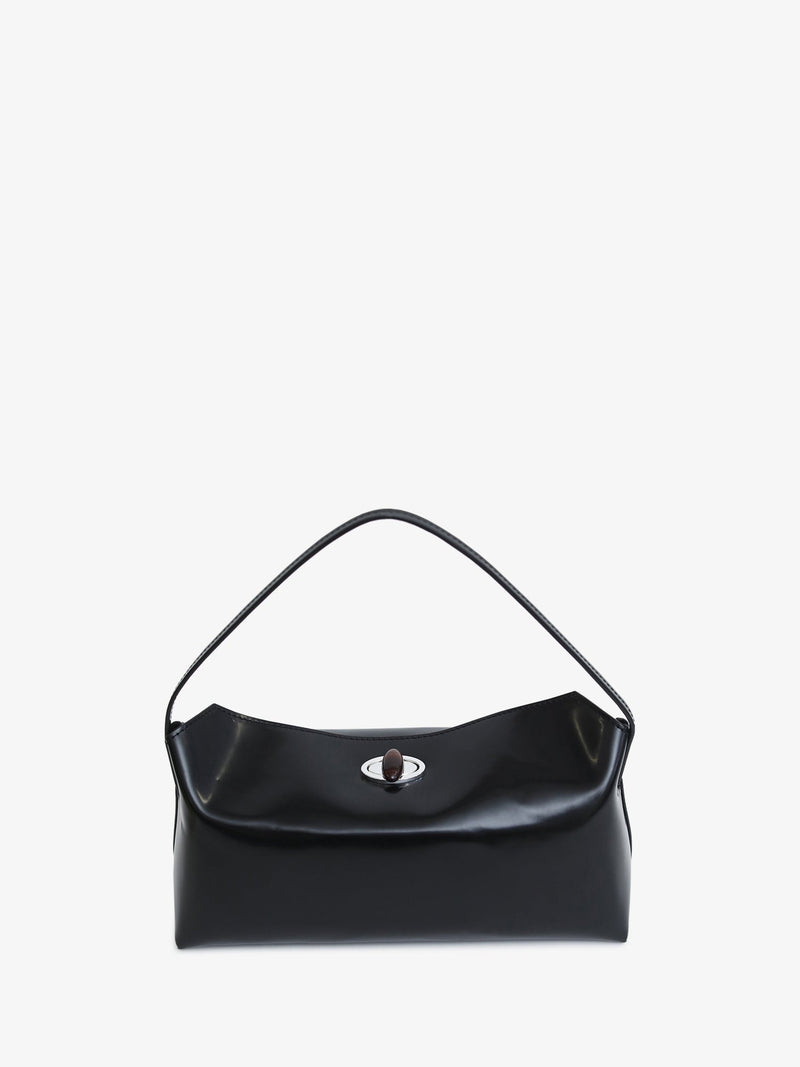 Doba Quartz Turnlock Polished Shoulder Bag - Image 4