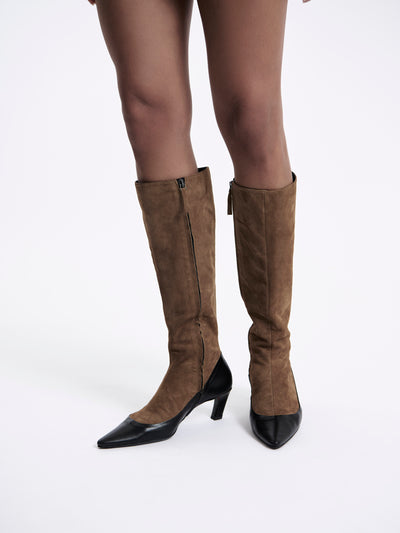 Corte Panelled High Boot
