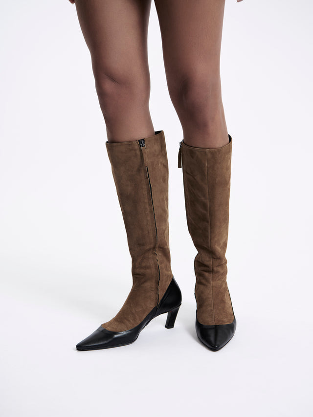 Corte Panelled High Boot