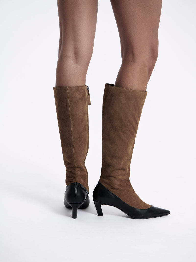 Corte Panelled High Boot - Image 4