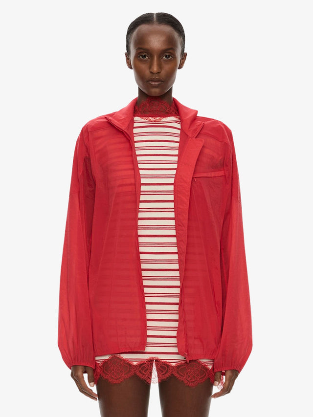 Dannie Lucent Mottled Sheer Bomber