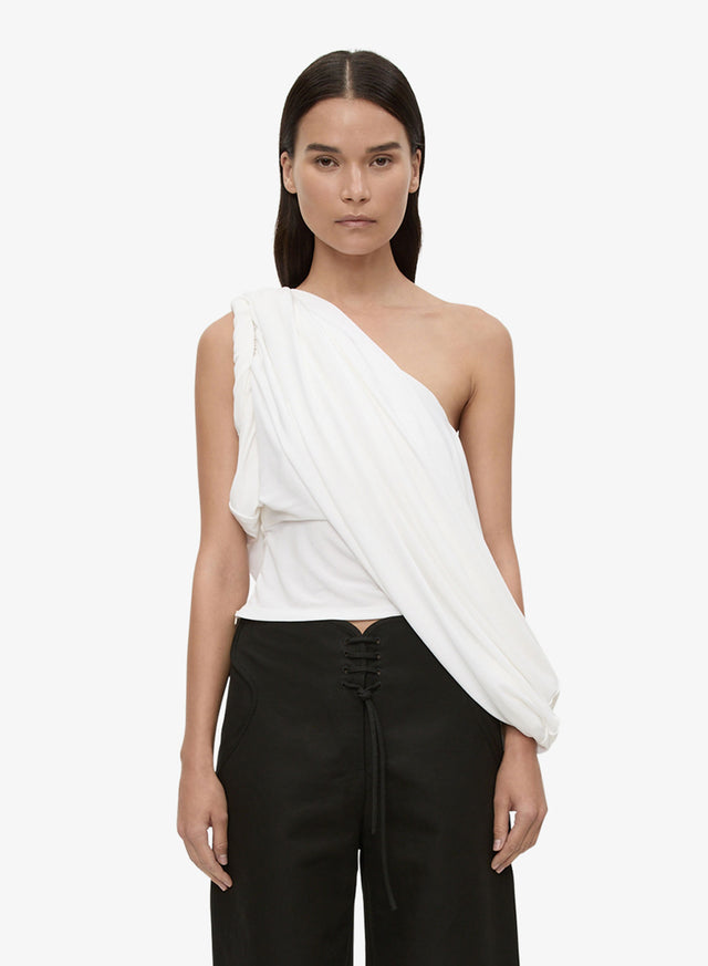 Aiba Draped Jersey Tee