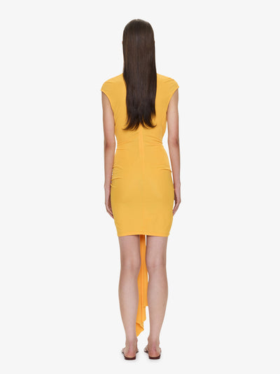Bezel Quartz Disconnect Short Sleeve Dress