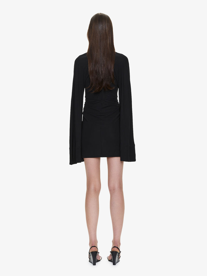 Salacia Ruched Long Sleeve Mini Dress - Image 4