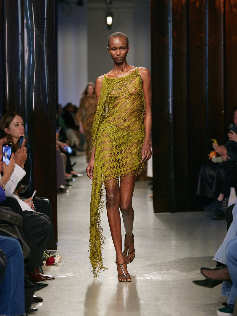 Droplet Bead Crochet Suspend Dress - Image 1
