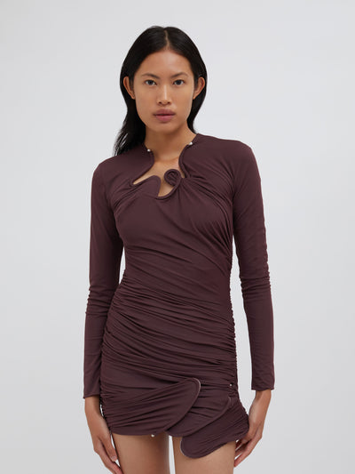 Venus Looped Long Sleeve Dress