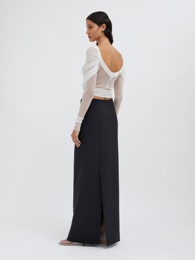 Racquet Straight Tailored Skirt