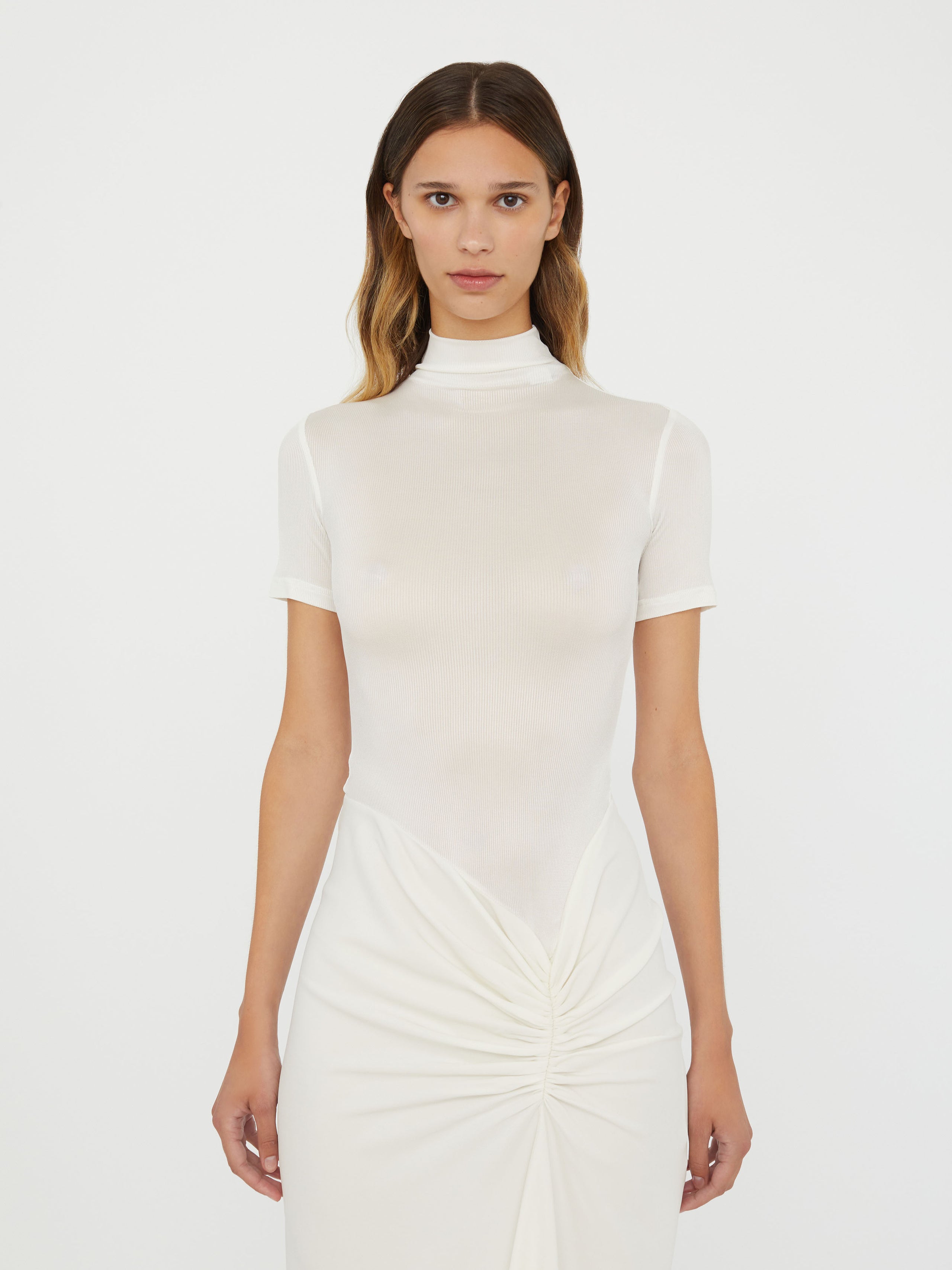 Fusion Ruched Tee Gown