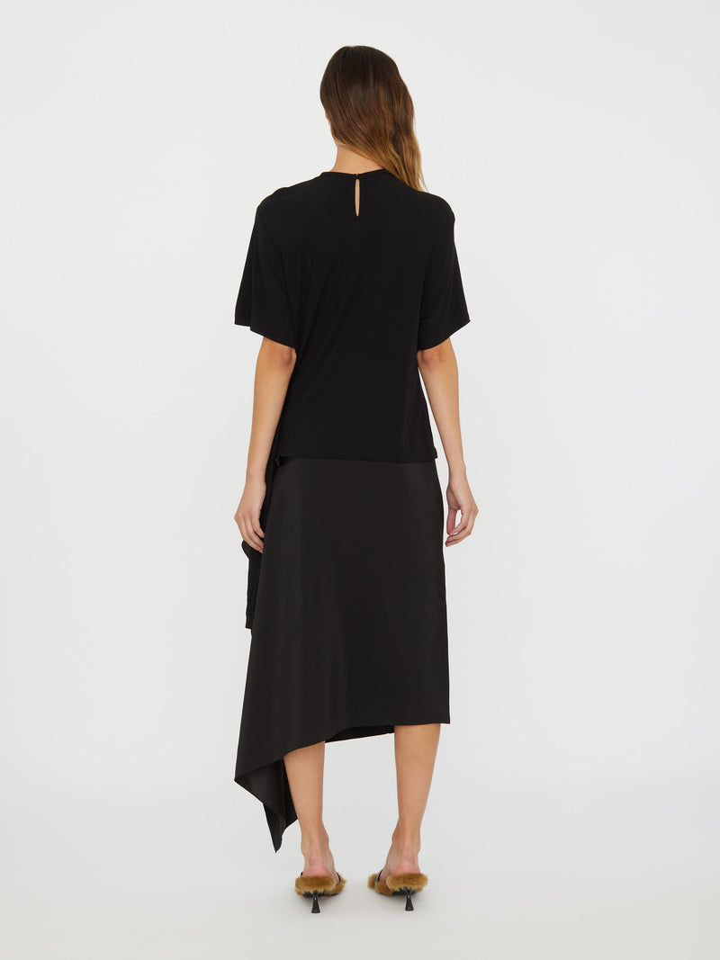 Side Cowl Drape Extension Tee - Image 5
