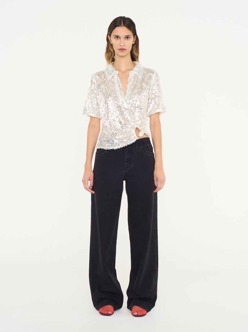 Opaline Sequin Polo - Image 2