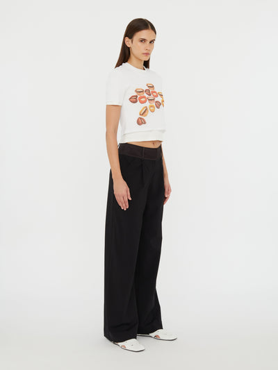 Chatter Sheer Overlay Tee