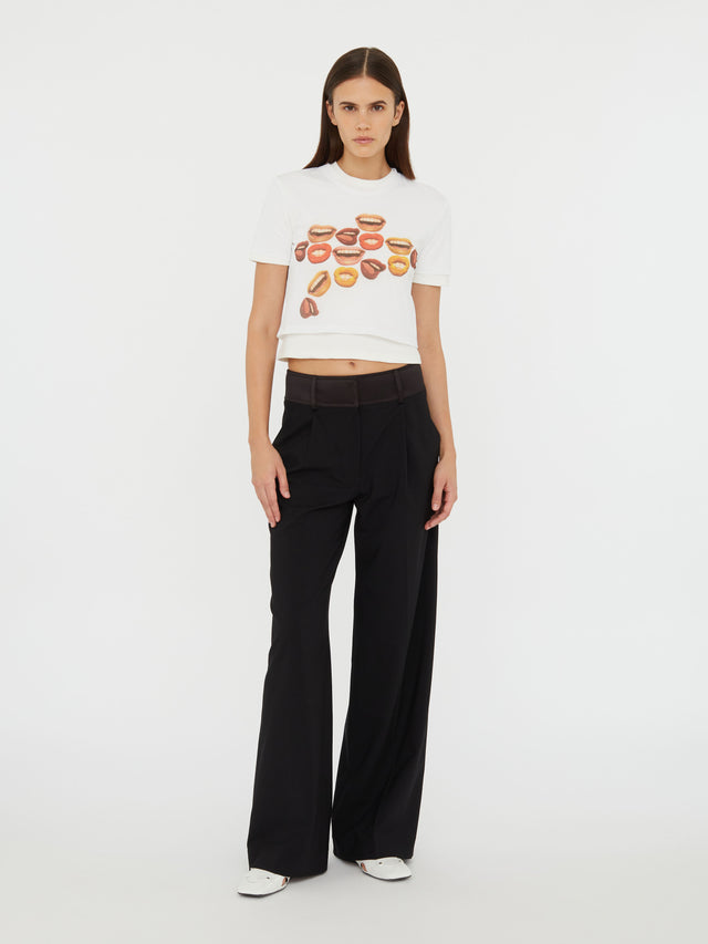 Chatter Sheer Overlay Tee