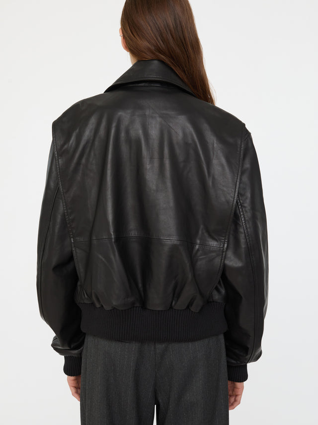 Leather Flight Bomber