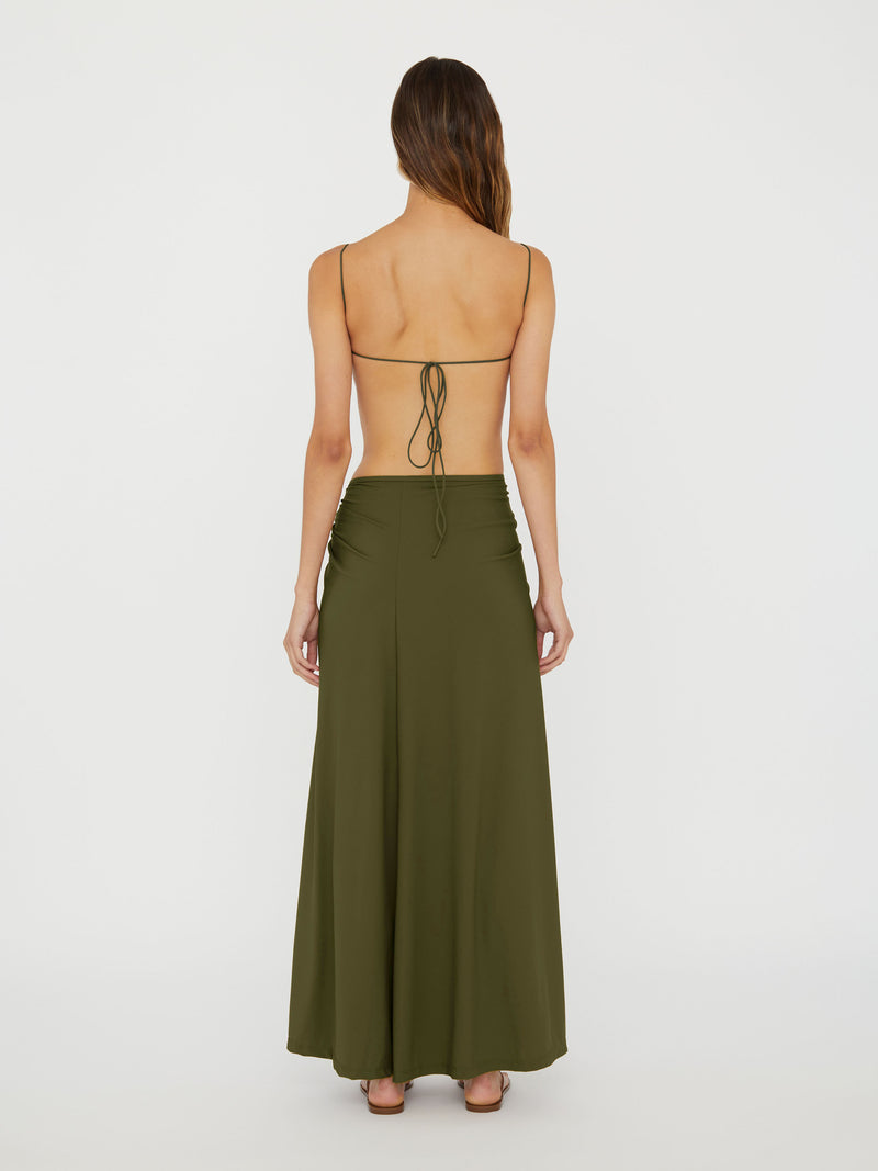 Ruched Orbit Split Skirt - Image 5