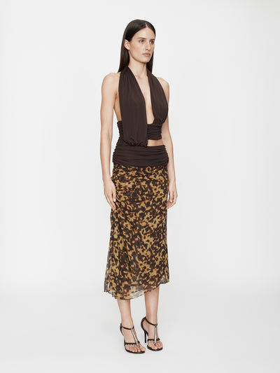 Draped Cummerbund Jersey Top