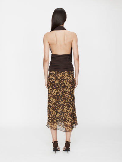 Draped Cummerbund Jersey Top
