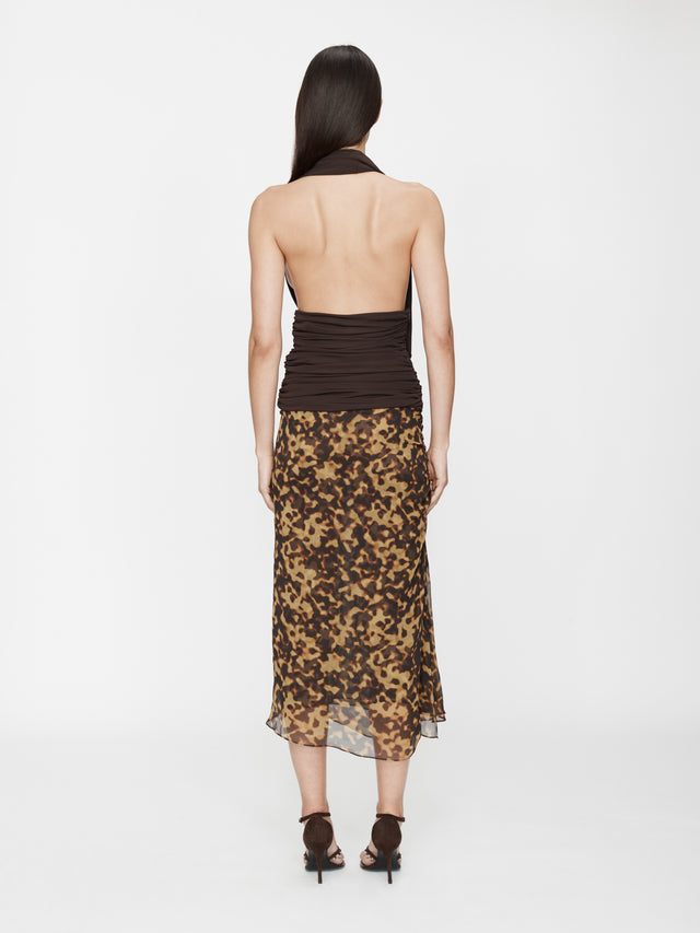 Draped Cummerbund Jersey Top