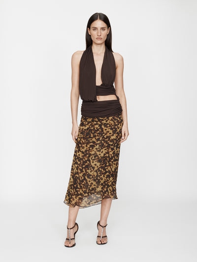 Draped Cummerbund Jersey Top