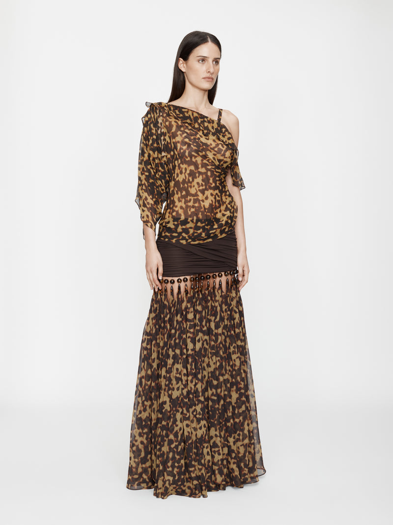 Tortoiseshell Droplet Jersey Skirt - Image 2