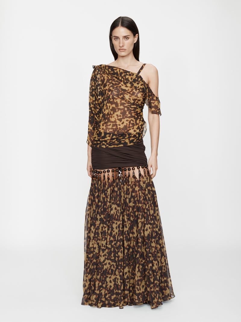 Tortoiseshell Droplet Jersey Skirt - Image 4