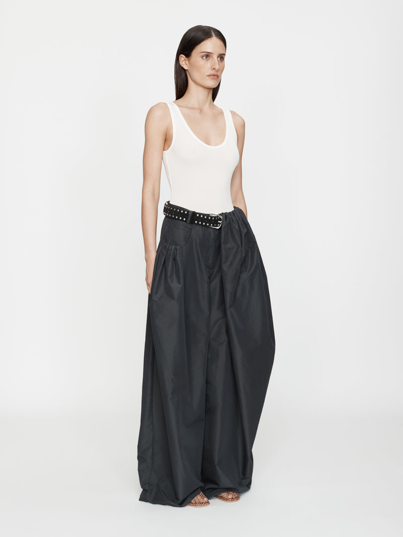 Cocoon Belted Taffeta Trouser - Image 3