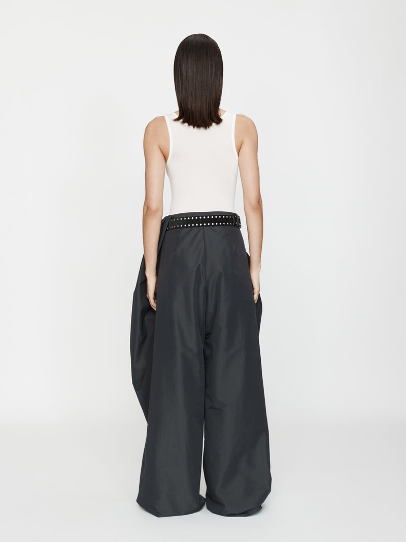 Cocoon Belted Taffeta Trouser - Image 4
