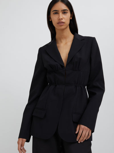 Balconette Tie Front Blazer