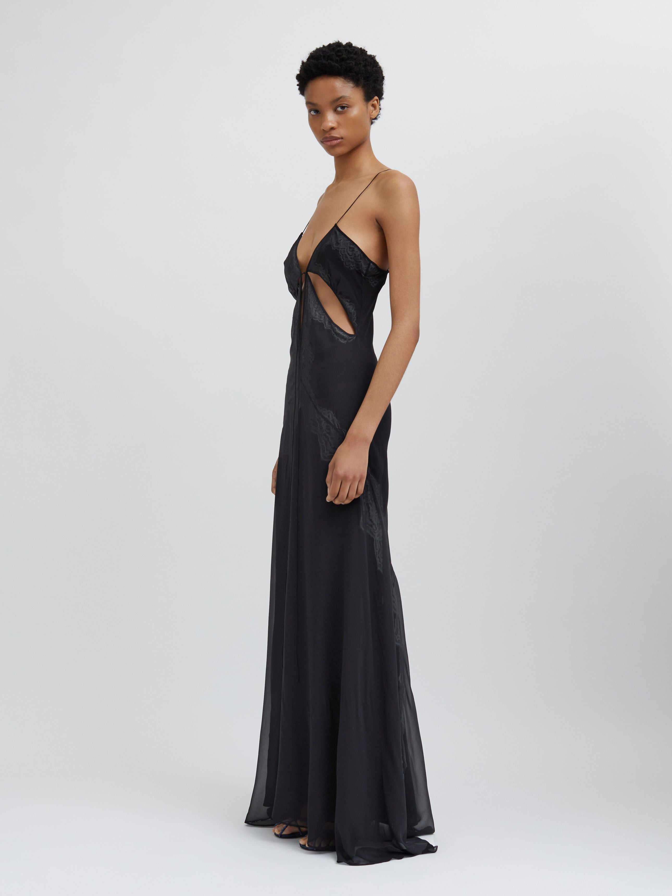 Encased Lace Cami Tank Gown