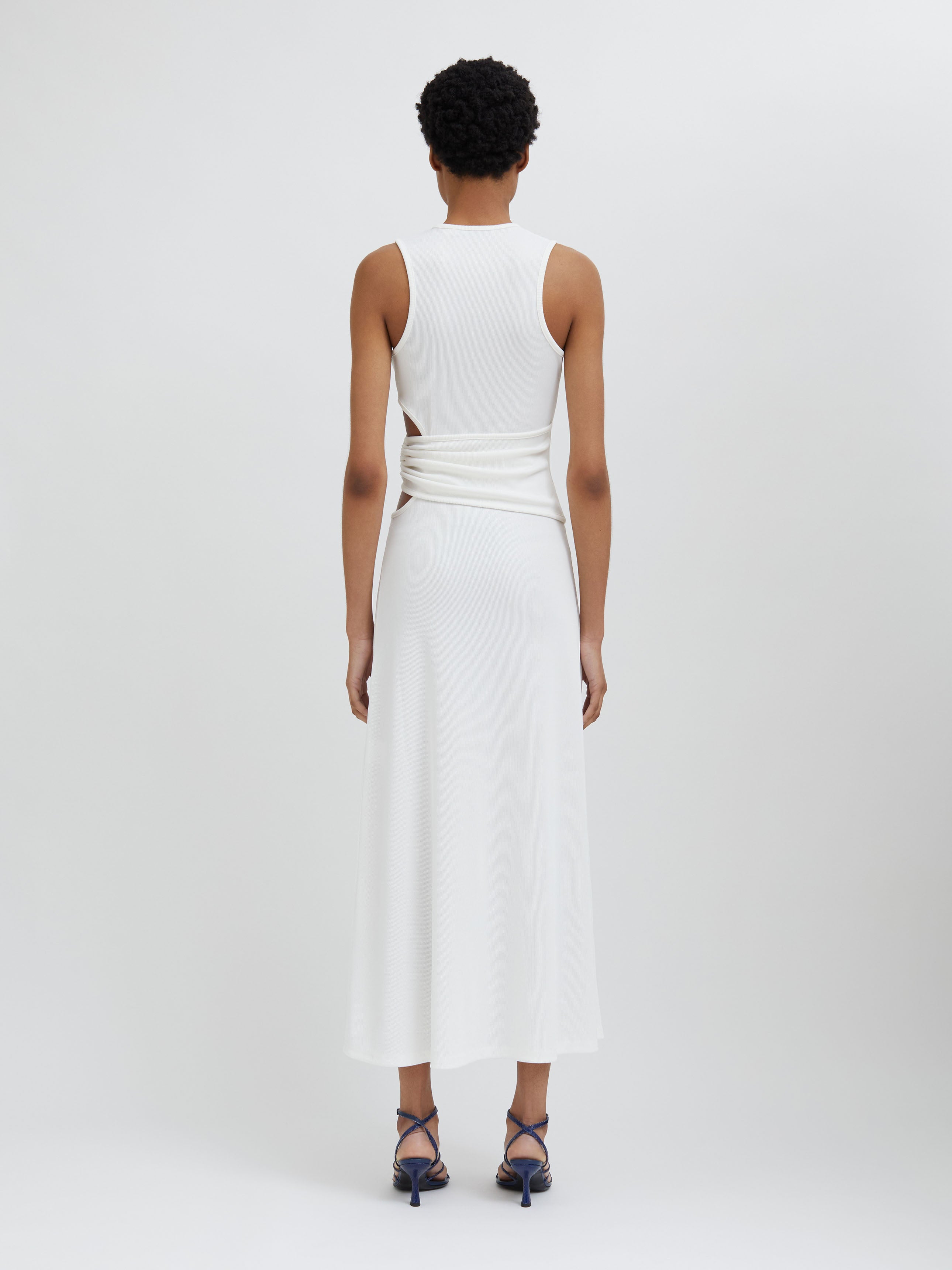 Moodstone Overlap Tank Dress