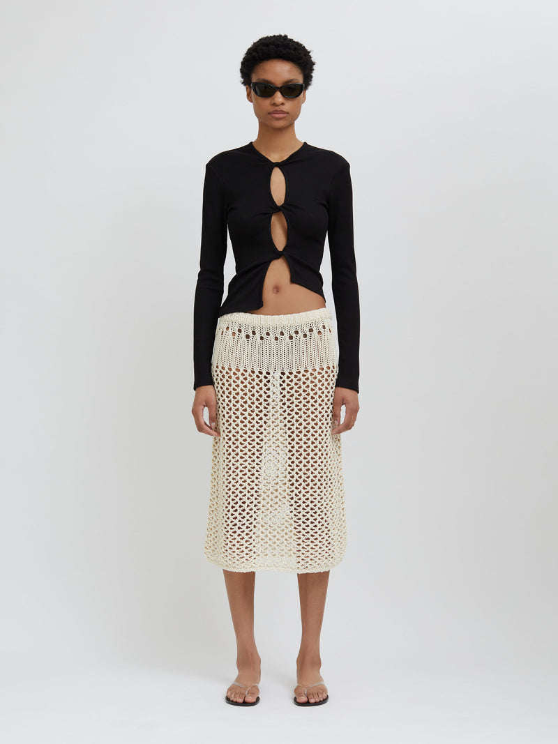 Pointelle Fractus Skirt