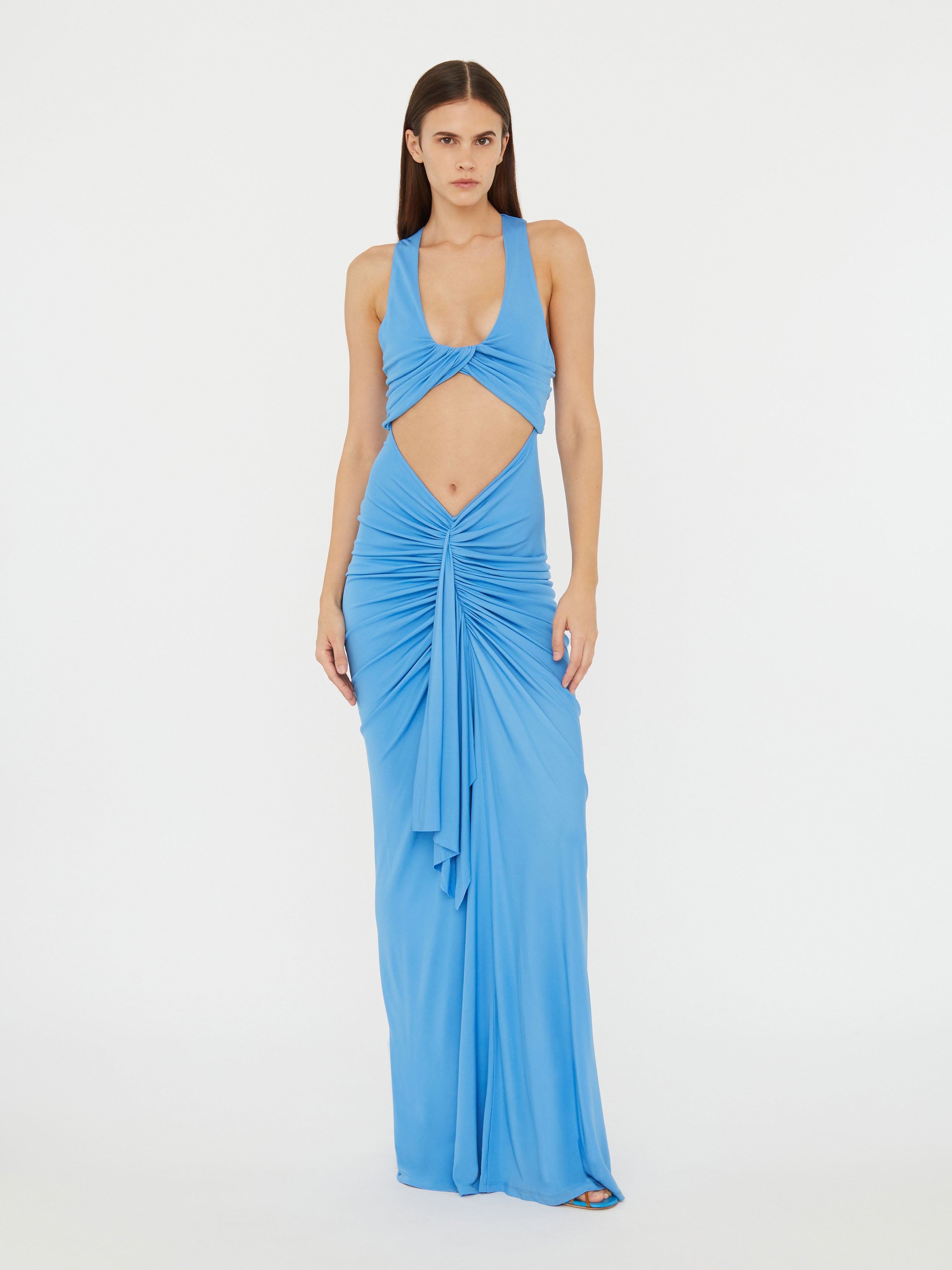 Vivenda Drape Front Dress