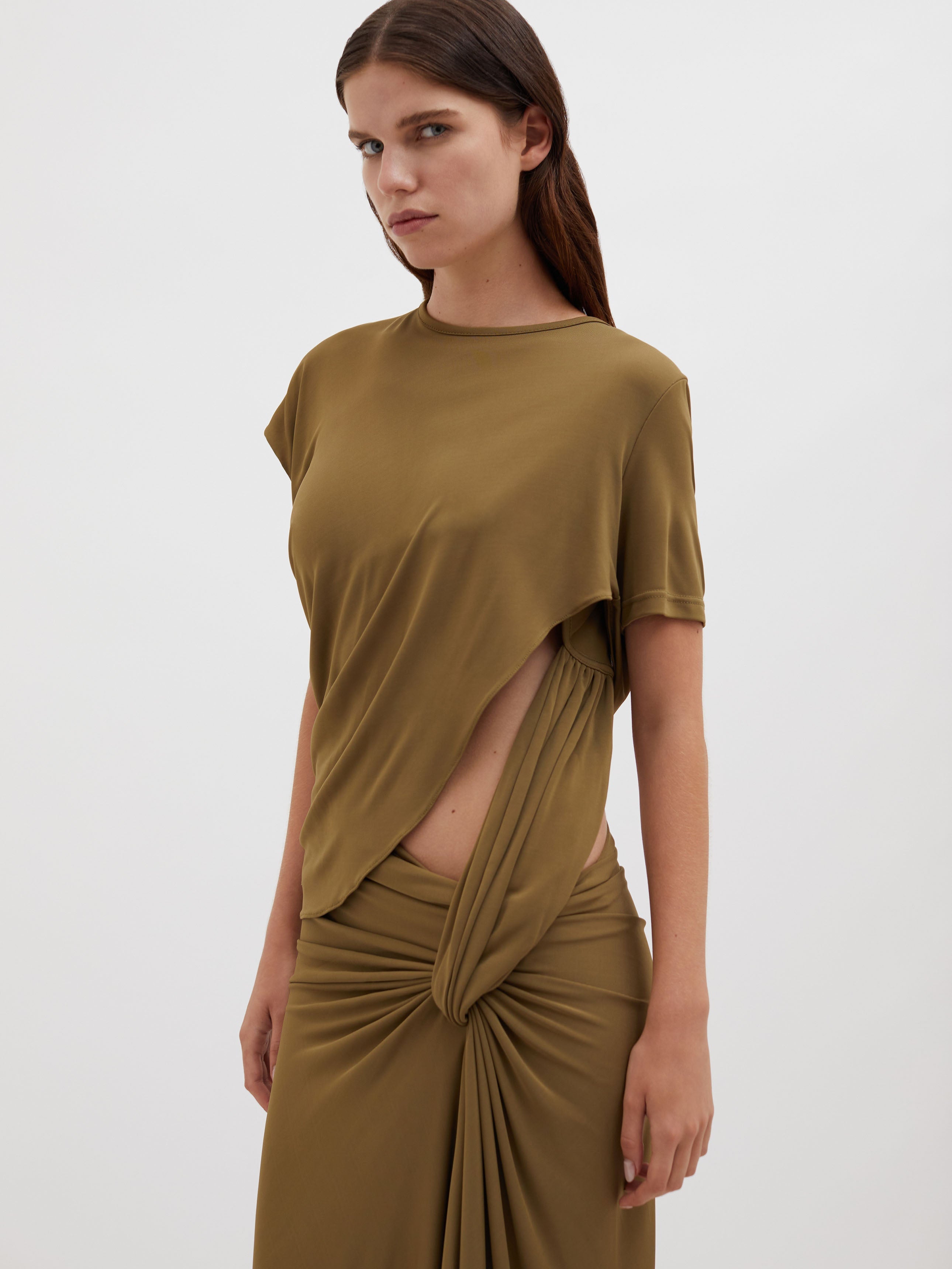 Twisted Lever Tee Dress