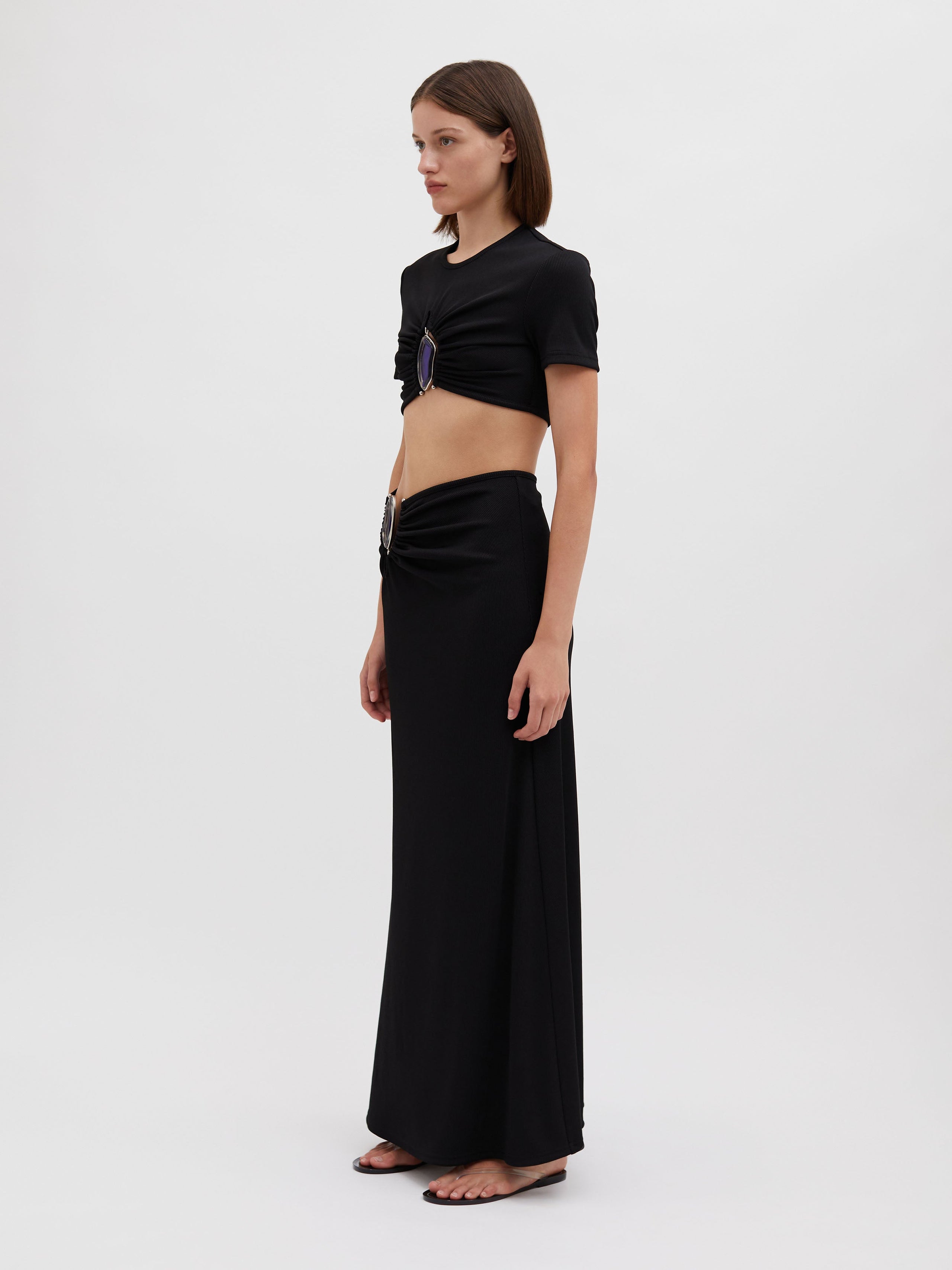 Moodstone Ruched Skirt