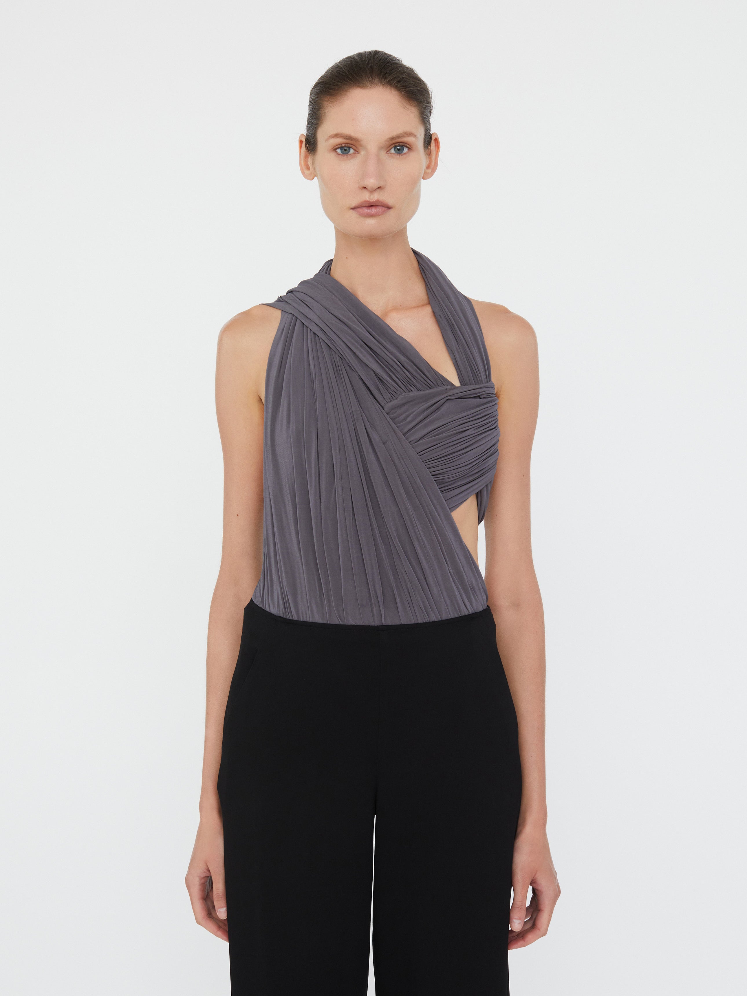 Swept Drape Bodysuit